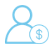 person with dollar sign icon